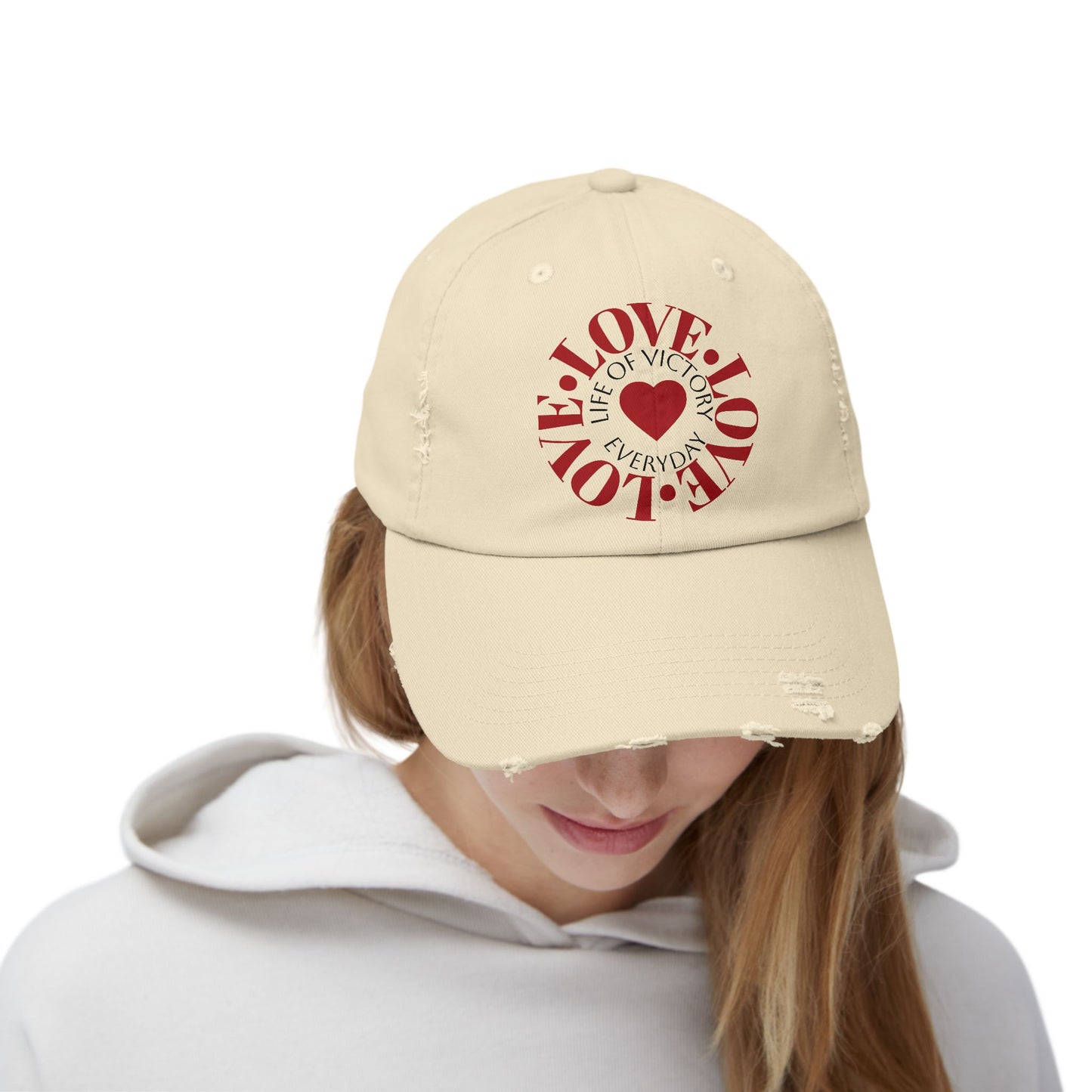 LOVE Brand Distressed Unisex Cap
