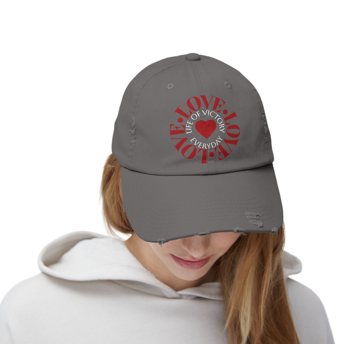 LOVE Brand Distressed Unisex Cap