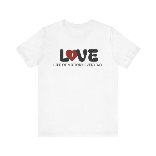 Vibrant Love Life Unisex T-Shirt, Cute Graphic Tee, Casual Wear, Gift for Friends, Everyday Fashion