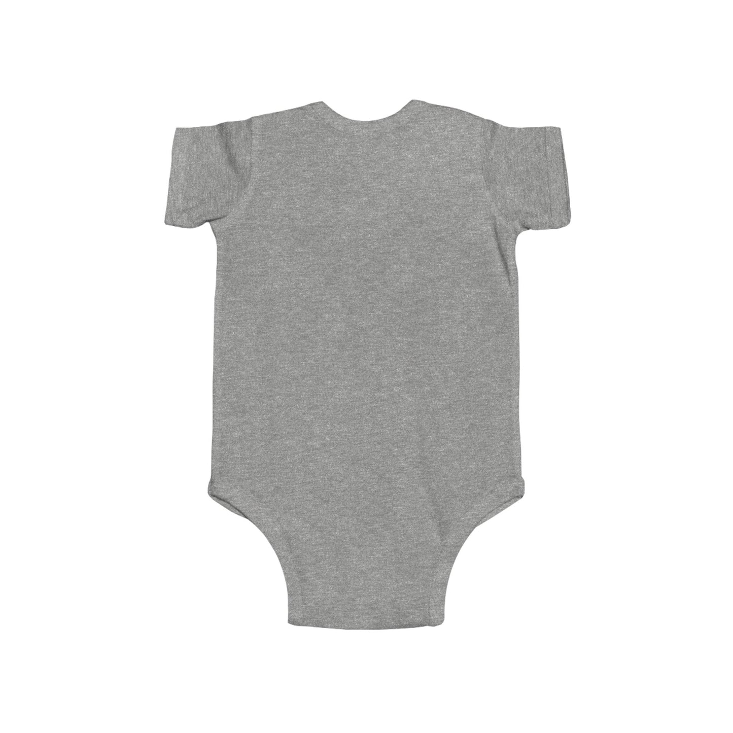 Infant Bodysuit - Blue 'LOVE' Circular Logo Long Sleeve Baby Onesie