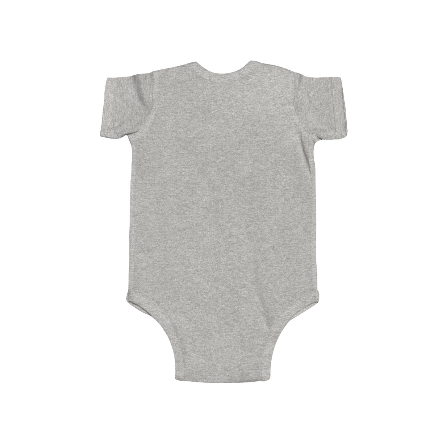 Infant Bodysuit - Blue 'LOVE' Circular Logo Long Sleeve Baby Onesie