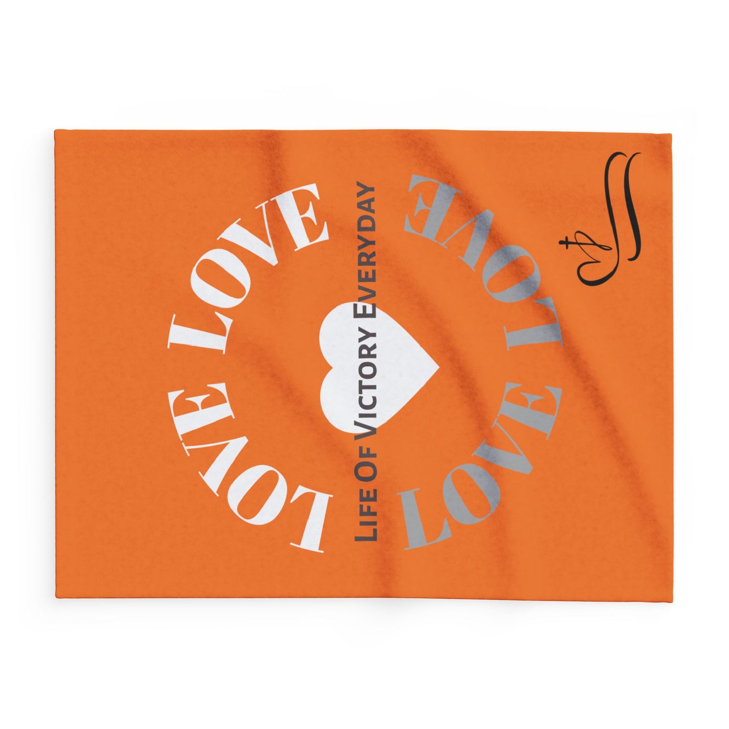 Cozy Fleece Inspirational Love Blanket