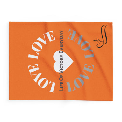 Cozy Fleece Inspirational Love Blanket