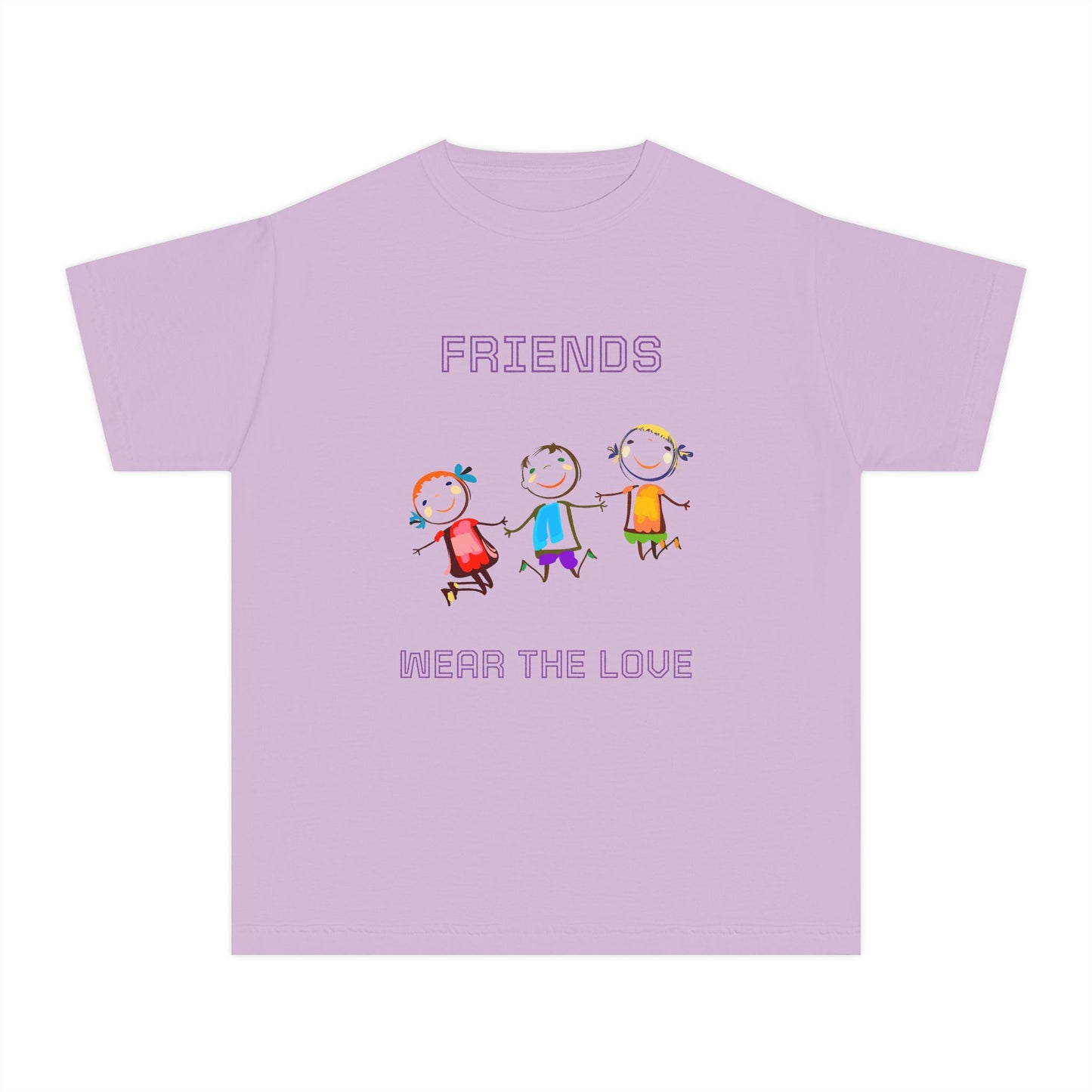 Youth Tee — 'L.O.V.E.' Christian Heart Shirt (1 Cor. 15:57)
