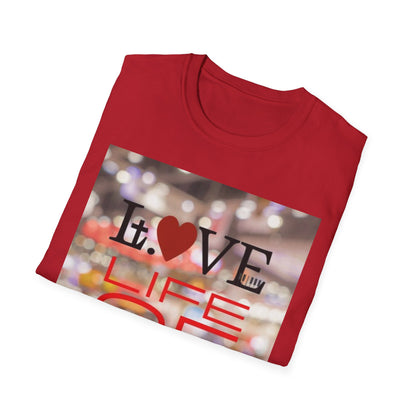 Vibrant Love Life Unisex T-Shirt, Cute Graphic Tee, Casual Wear, Gift for Friends, Everyday Fashion