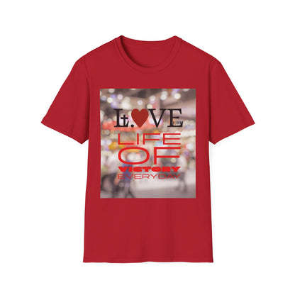 Vibrant Love Life Unisex T-Shirt, Cute Graphic Tee, Casual Wear, Gift for Friends, Everyday Fashion