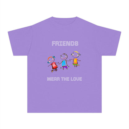 Youth Tee — 'L.O.V.E.' Christian Heart Shirt (1 Cor. 15:57)