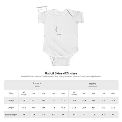Infant Bodysuit - Blue 'LOVE' Circular Logo Long Sleeve Baby Onesie