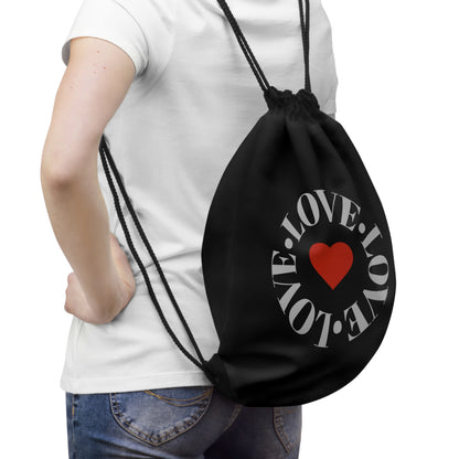 Stylish Drawstring Inspirational LOVE Bag for Everyday