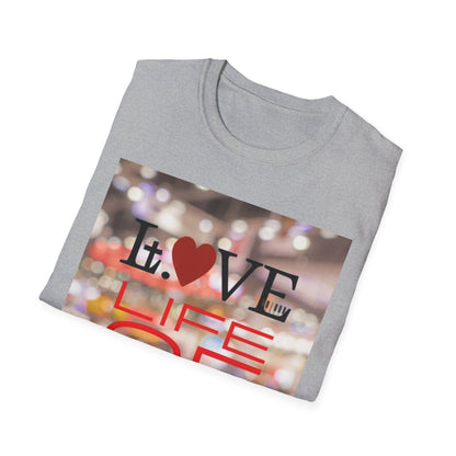 Vibrant Love Life Unisex T-Shirt, Cute Graphic Tee, Casual Wear, Gift for Friends, Everyday Fashion
