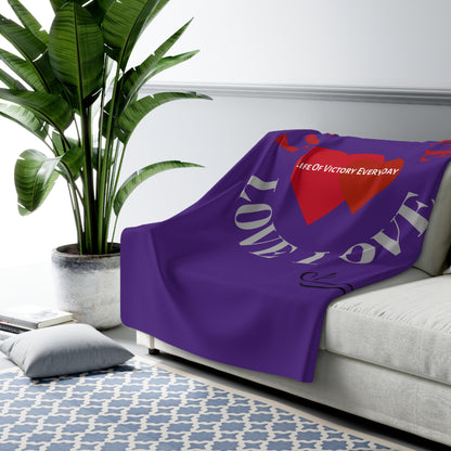 Copy of Cozy Fleece Love Inspirational Blanket