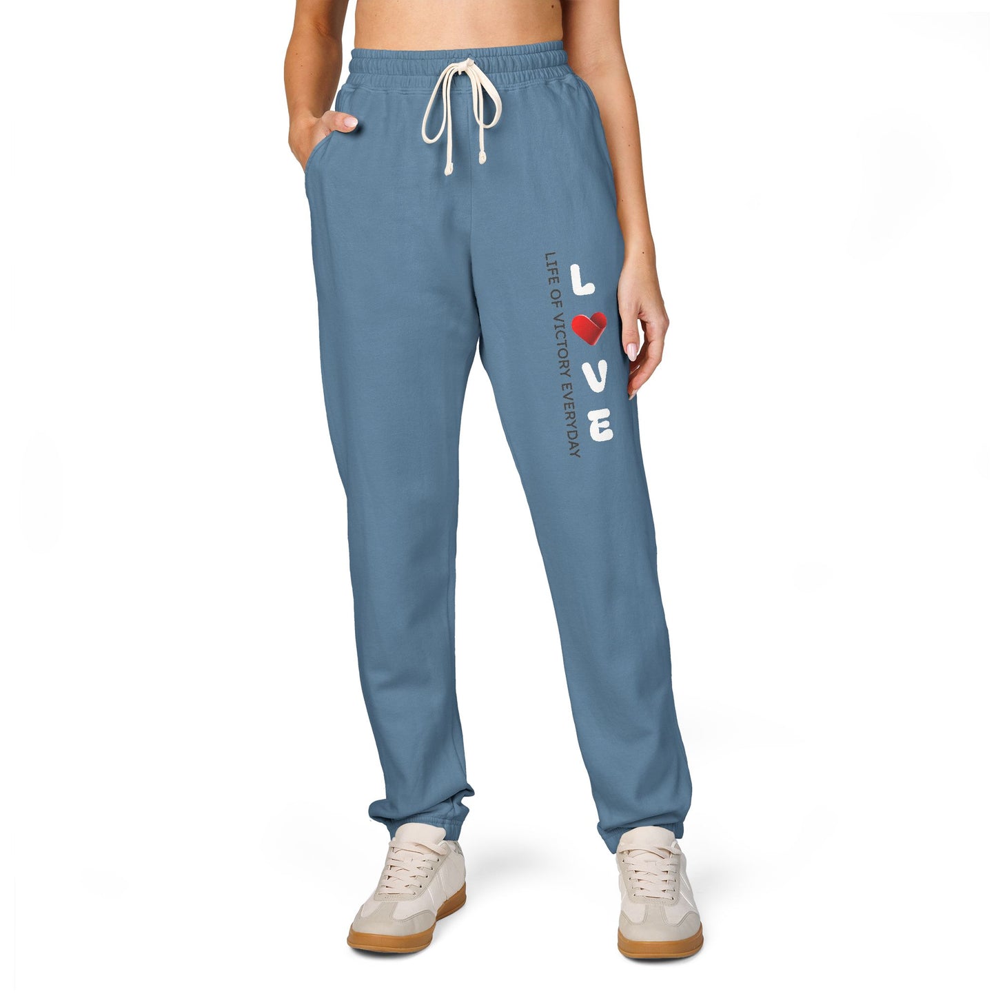 Unisex Garment-Dyed Fleece Sweatpants