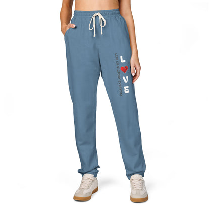Unisex Garment-Dyed Fleece Sweatpants