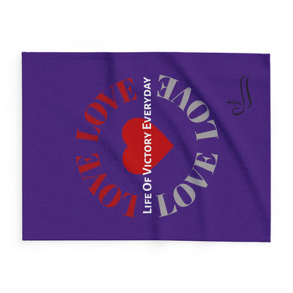 Cozy Fleece Love Inspirational Blanket