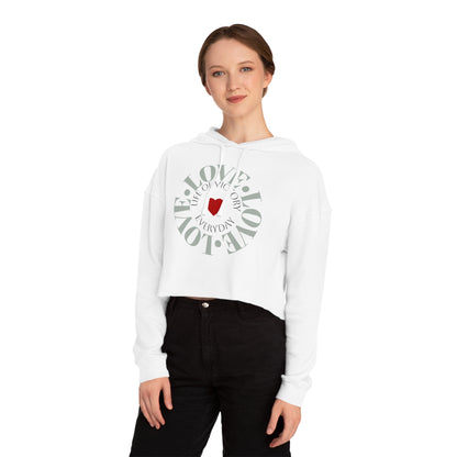 Cropped Inspirational Women's Hoodie