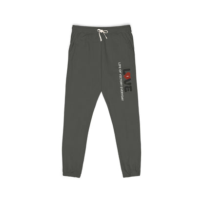 Garment-Dyed Fleece Sweatpants with 'Love' Design, Cozy Lounge Pants, Perfect Gift for Valentine's Day, Relaxed Fit Sweatpants, [...]