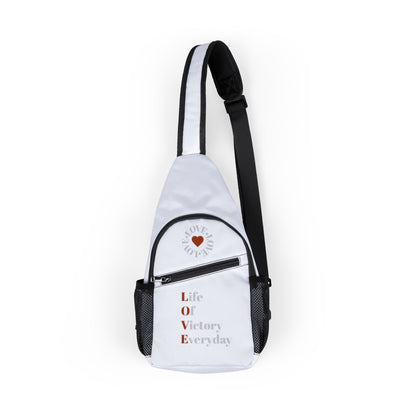 LOVE Brand Inspirational Chest Bag; White