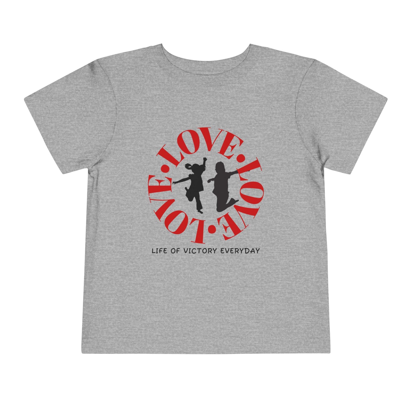 Toddler Love Victory Tee, Cute Kids Shirt, Inspirational Short Sleeve Tee, Faith-Based Toddler T-Shirt, Everyday Wear for Little Ones