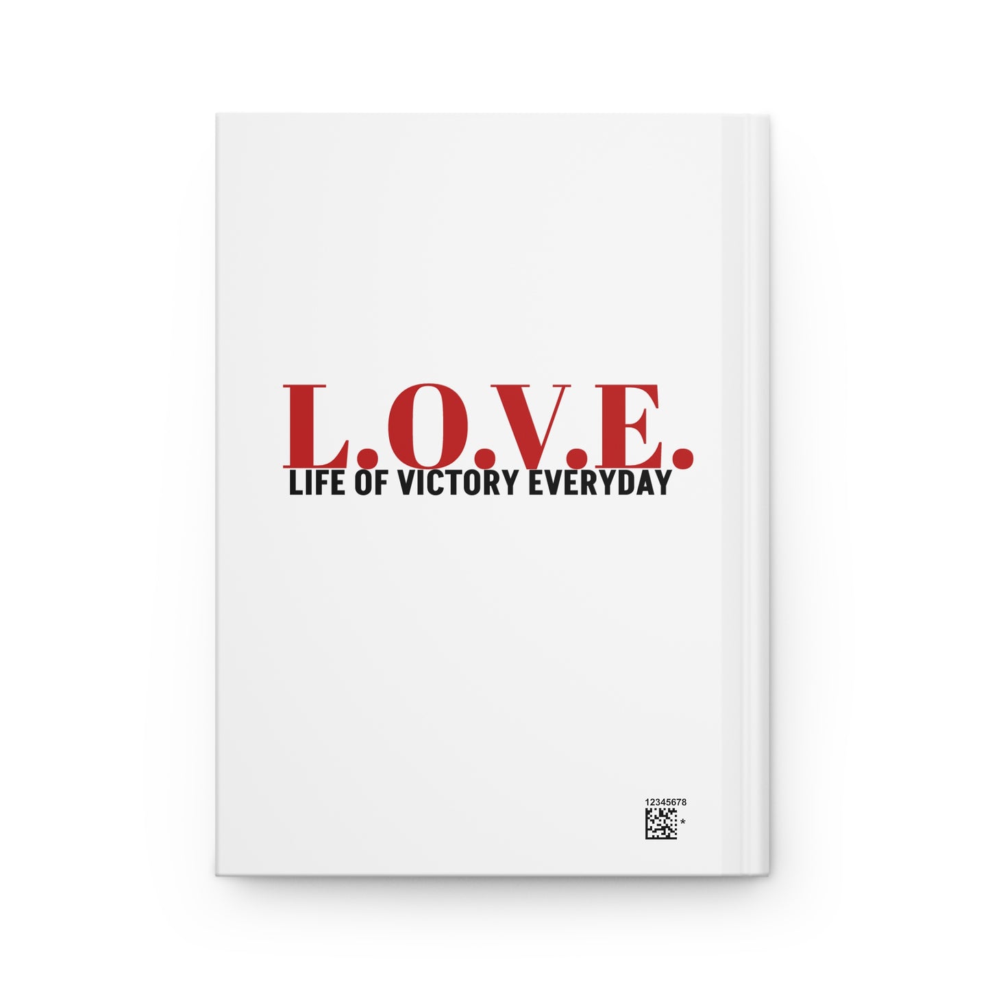Inspirational L.O.V.E. Hardcover Journal — 'Life Of Victory Everyday' Christian Prayer & Gratitude Notebook