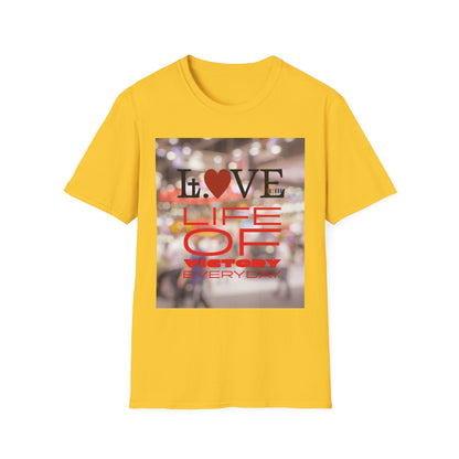 Vibrant Love Life Unisex T-Shirt, Cute Graphic Tee, Casual Wear, Gift for Friends, Everyday Fashion