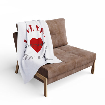 Cozy Fleece Love Inspirational Blanket