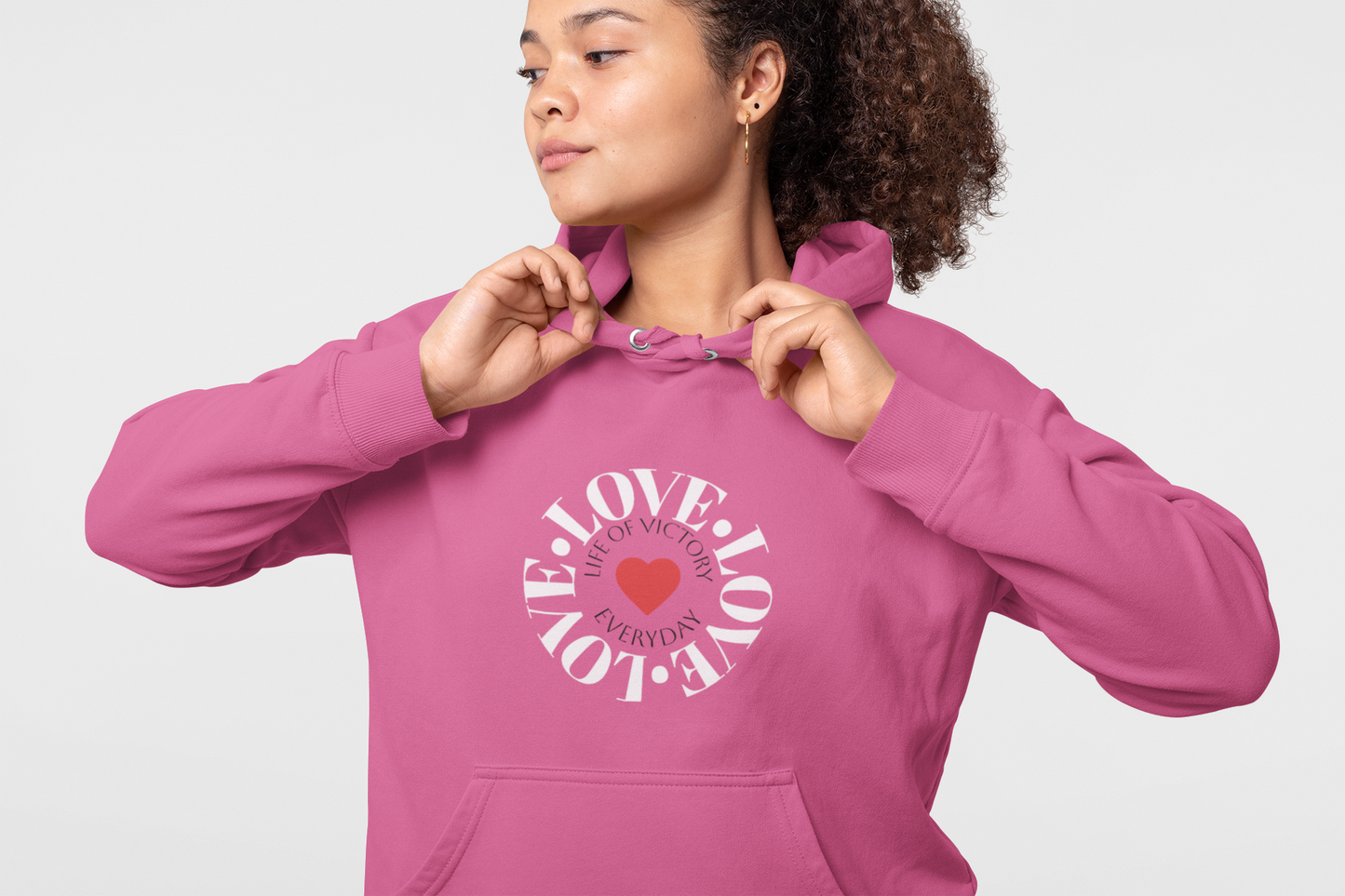 LOVE Brand Inspirational Hooded Sweatshirt - Unisex