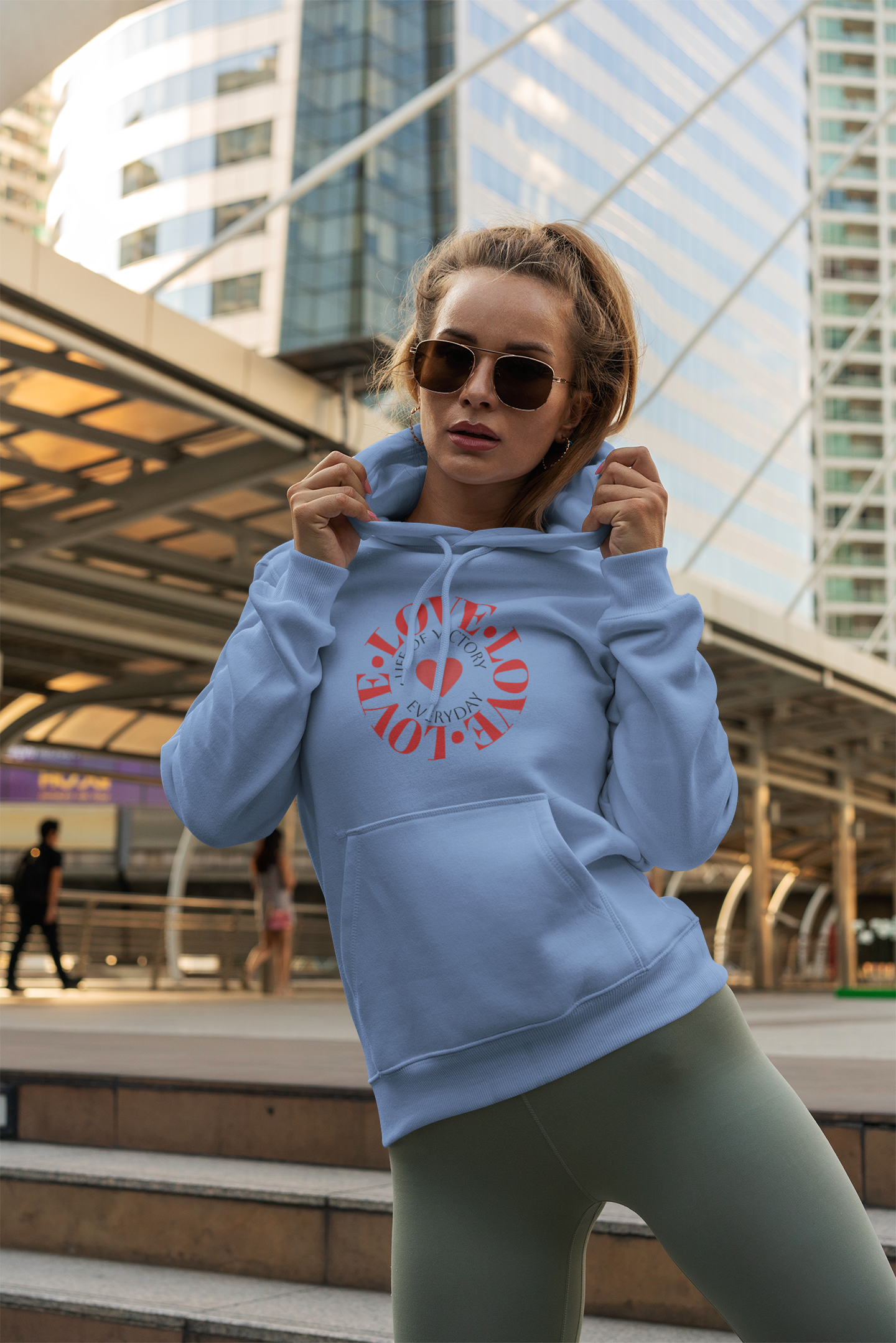 LOVE Brand Inspirational Hooded Sweatshirt - Unisex