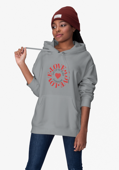 LOVE Brand Inspirational Hooded Sweatshirt - Unisex