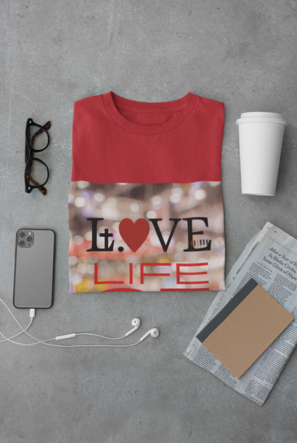 Vibrant Love Life Unisex T-Shirt, Cute Graphic Tee, Casual Wear, Gift for Friends, Everyday Fashion