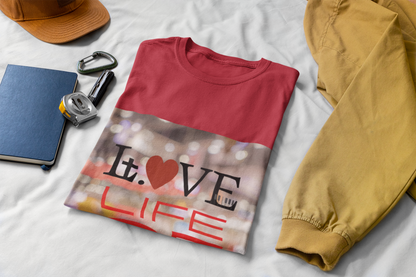 Vibrant Love Life Unisex T-Shirt, Cute Graphic Tee, Casual Wear, Gift for Friends, Everyday Fashion