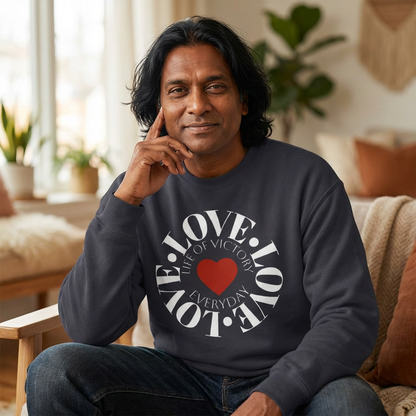 Long sleeve Love  Crewneck Lightweight Sweatshirt