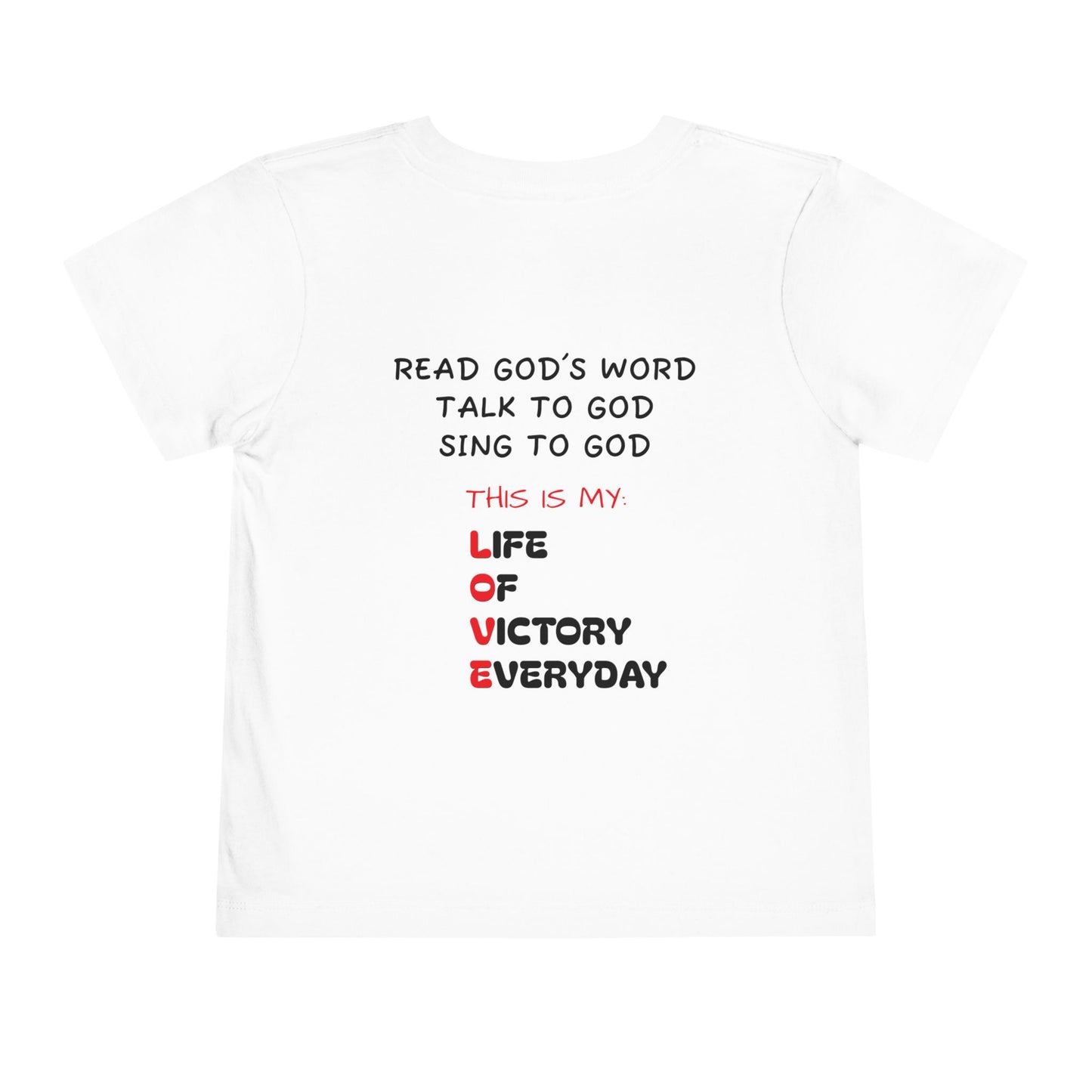 Toddler Love Victory Tee, Cute Kids Shirt, Inspirational Short Sleeve Tee, Faith-Based Toddler T-Shirt, Everyday Wear for Little Ones
