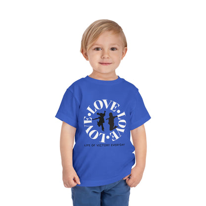 Toddler Love Victory Tee, Cute Kids Shirt, Inspirational Short Sleeve Tee, Faith-Based Toddler T-Shirt, Everyday Wear for Little Ones