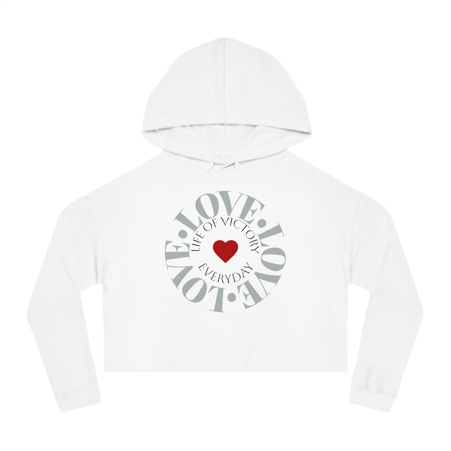 Cropped Inspirational Women's Hoodie