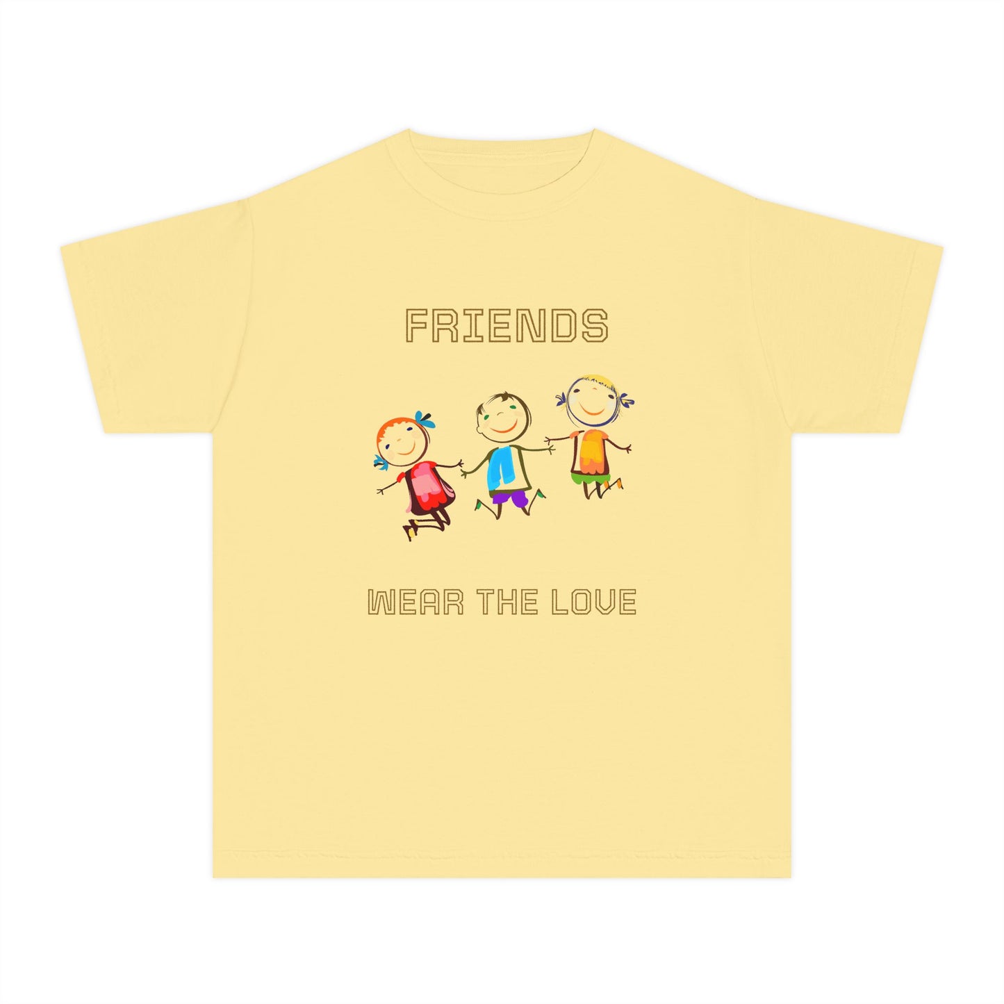 Youth Tee — 'L.O.V.E.' Christian Heart Shirt (1 Cor. 15:57)