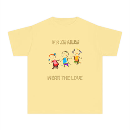 Youth Tee — 'L.O.V.E.' Christian Heart Shirt (1 Cor. 15:57)