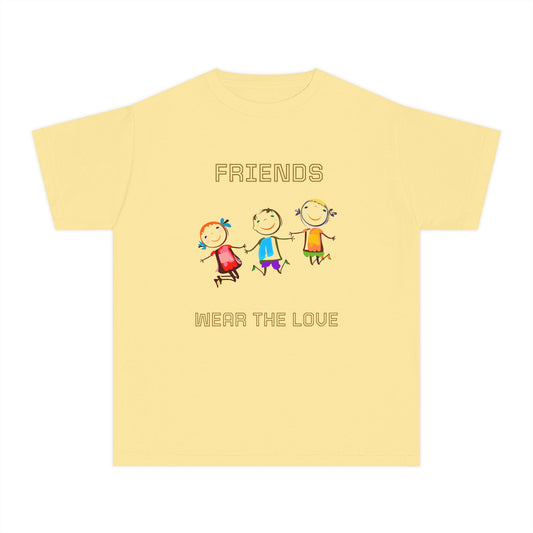 Youth Tee — 'L.O.V.E.' Christian Heart Shirt (1 Cor. 15:57)
