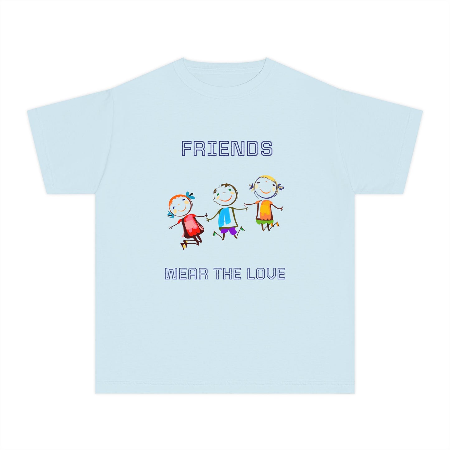 Youth Tee — 'L.O.V.E.' Christian Heart Shirt (1 Cor. 15:57)