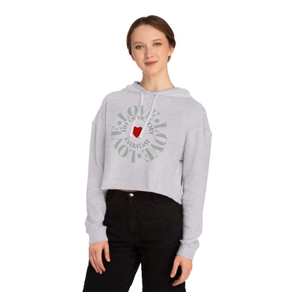 Cropped Inspirational Women's Hoodie