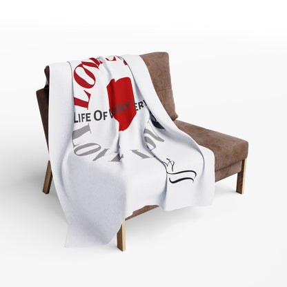 Cozy Fleece Love Inspirational Blanket