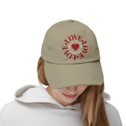 LOVE Brand Distressed Unisex Cap