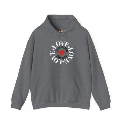 LOVE Brand Inspirational Hooded Sweatshirt - Unisex