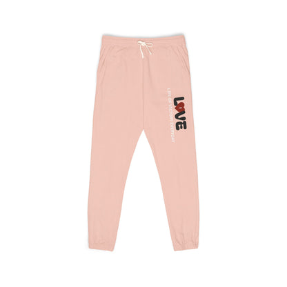 Garment-Dyed Fleece Sweatpants with 'Love' Design, Cozy Lounge Pants, Perfect Gift for Valentine's Day, Relaxed Fit Sweatpants, [...]