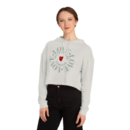 Cropped Inspirational Women's Hoodie