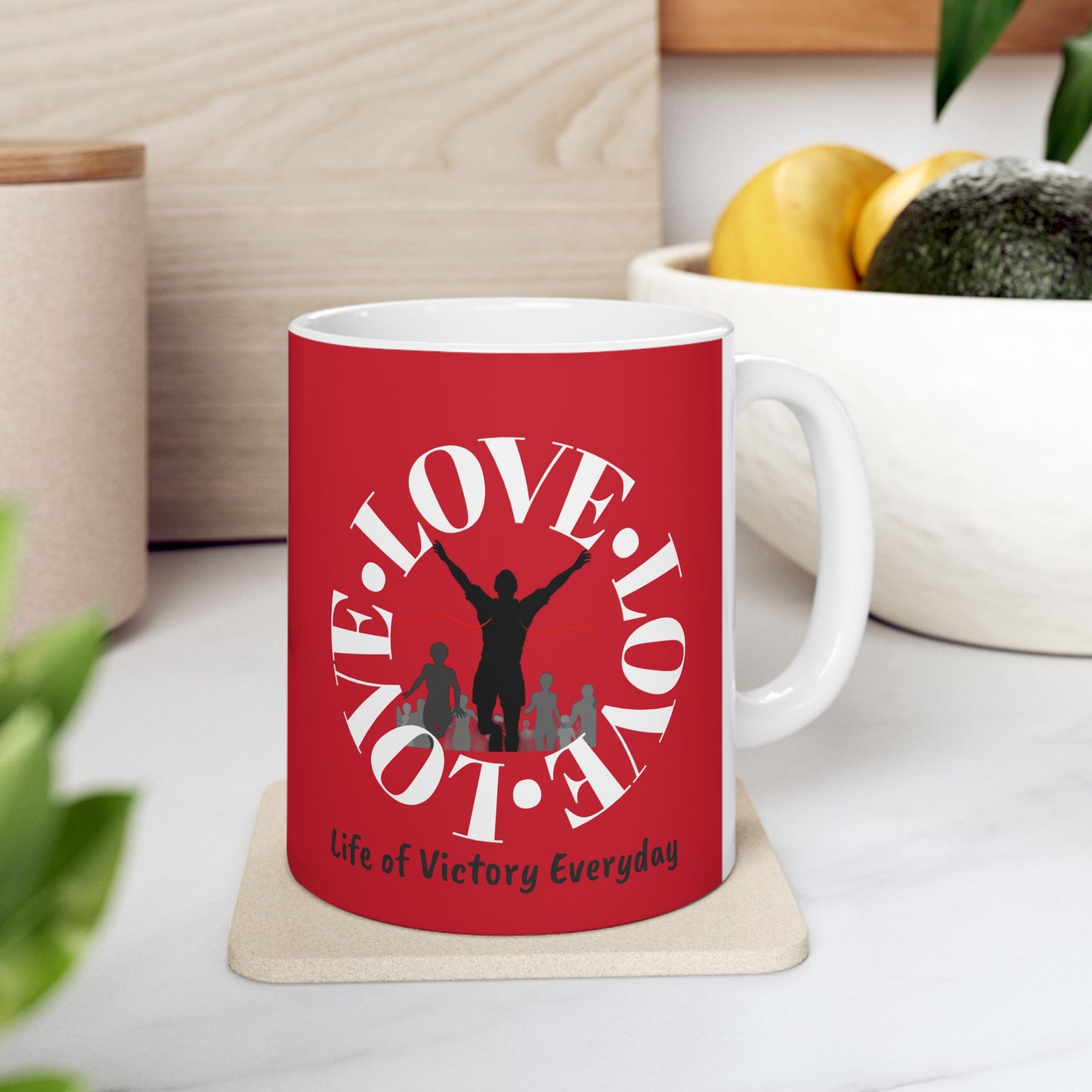 Ceramic Inspirational LOVE Mug, (11oz, 15oz)