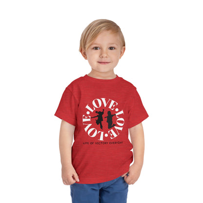 Toddler Love Victory Tee, Cute Kids Shirt, Inspirational Short Sleeve Tee, Faith-Based Toddler T-Shirt, Everyday Wear for Little Ones