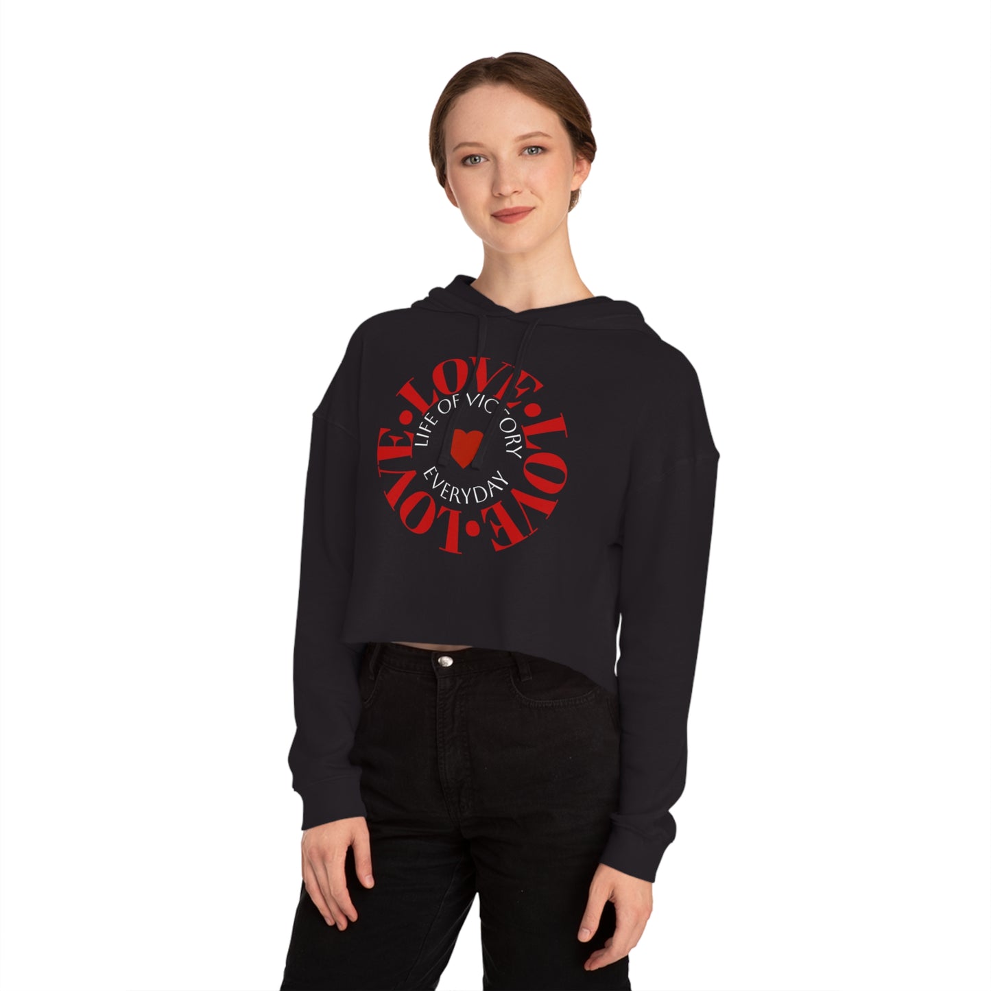 Cropped Inspirational Women's Hoodie