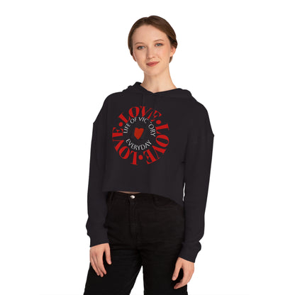 Cropped Inspirational Women's Hoodie