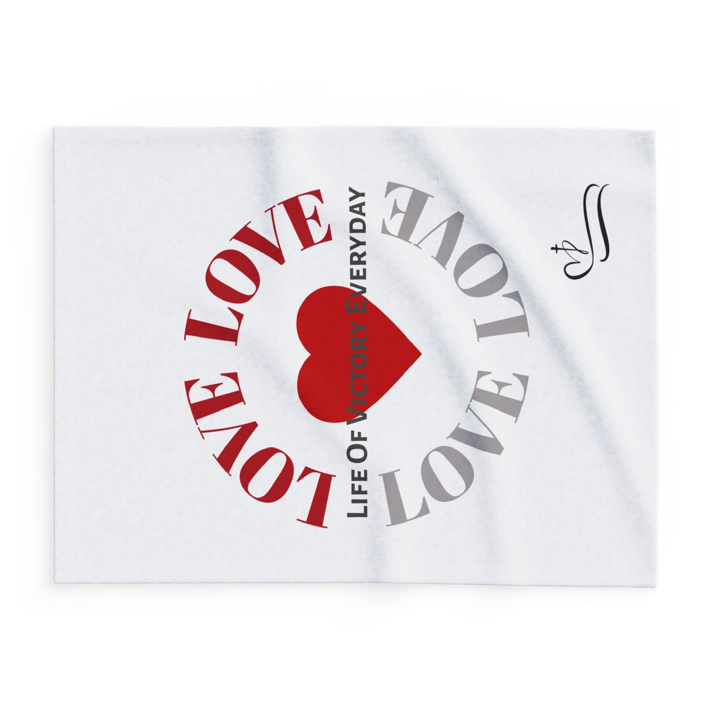 Cozy Fleece Love Inspirational Blanket