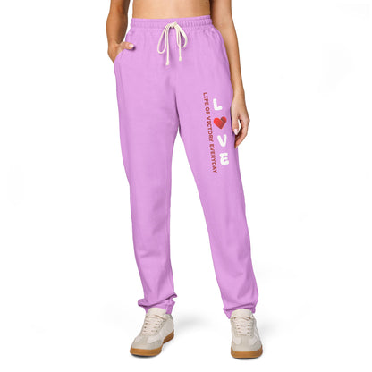 Unisex Garment-Dyed Fleece Sweatpants
